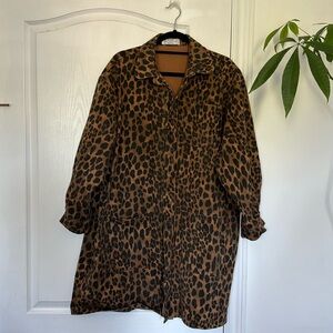 Almost new cult favourite Red Sky chore jacket/dress in leopard